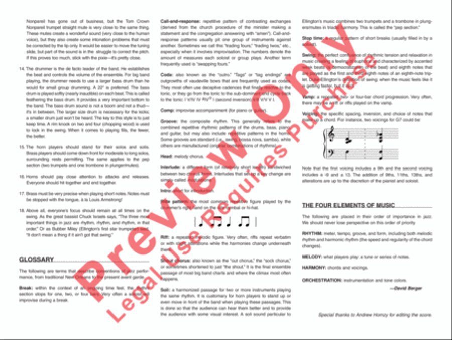 Diminuendo and Crescendo in Blue Jazz Ensemble scores gallery preview page 4