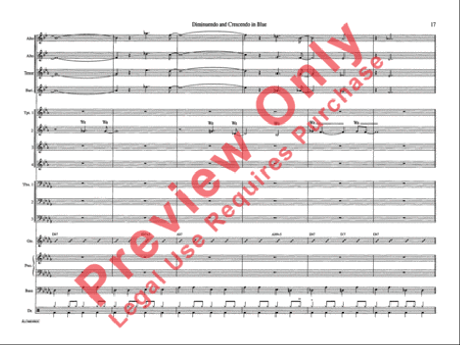Diminuendo and Crescendo in Blue Jazz Ensemble scores gallery preview page 24