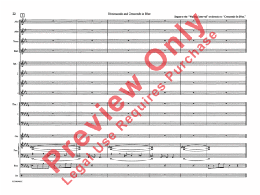 Diminuendo and Crescendo in Blue Jazz Ensemble scores gallery preview page 29