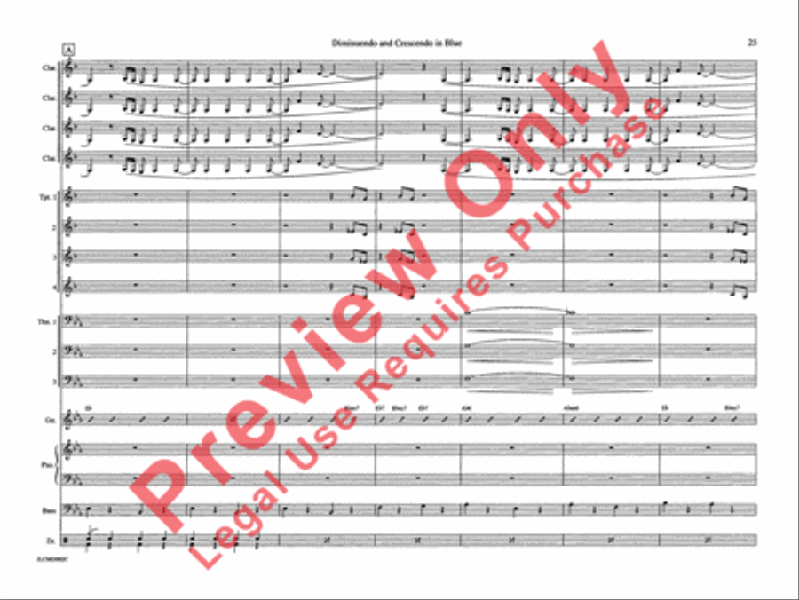 Diminuendo and Crescendo in Blue Jazz Ensemble scores gallery preview page 32