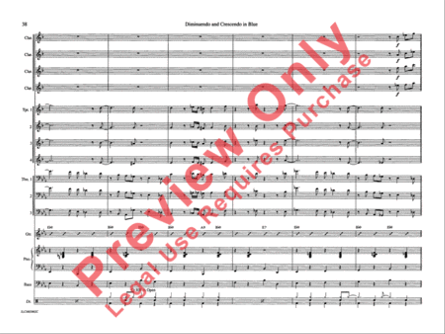 Diminuendo and Crescendo in Blue Jazz Ensemble scores gallery preview page 45