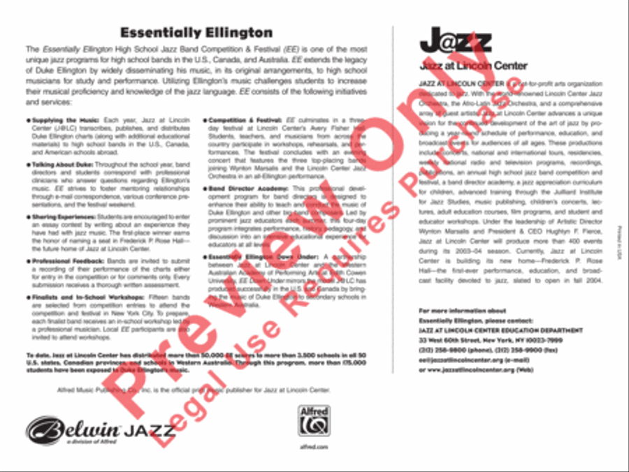 Diminuendo and Crescendo in Blue Jazz Ensemble scores gallery preview page 57