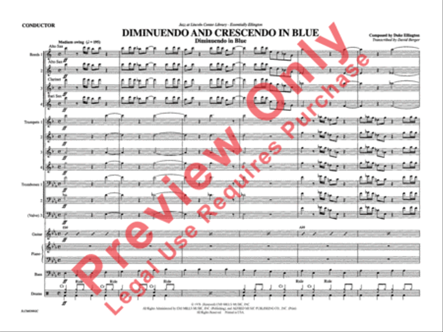Diminuendo and Crescendo in Blue Jazz Ensemble scores gallery preview page 8