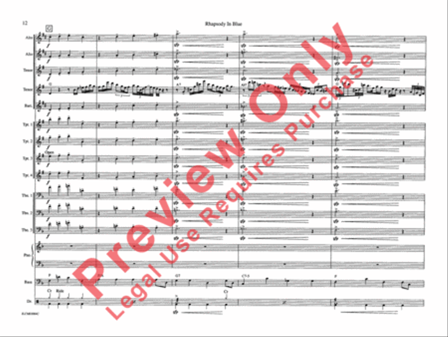 Rhapsody in Blue Rhapsody in Blue Jazz Ensemble scores gallery preview page 19
