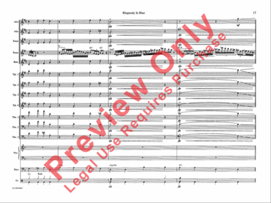 Rhapsody in Blue Rhapsody in Blue Jazz Ensemble scores gallery preview page 20