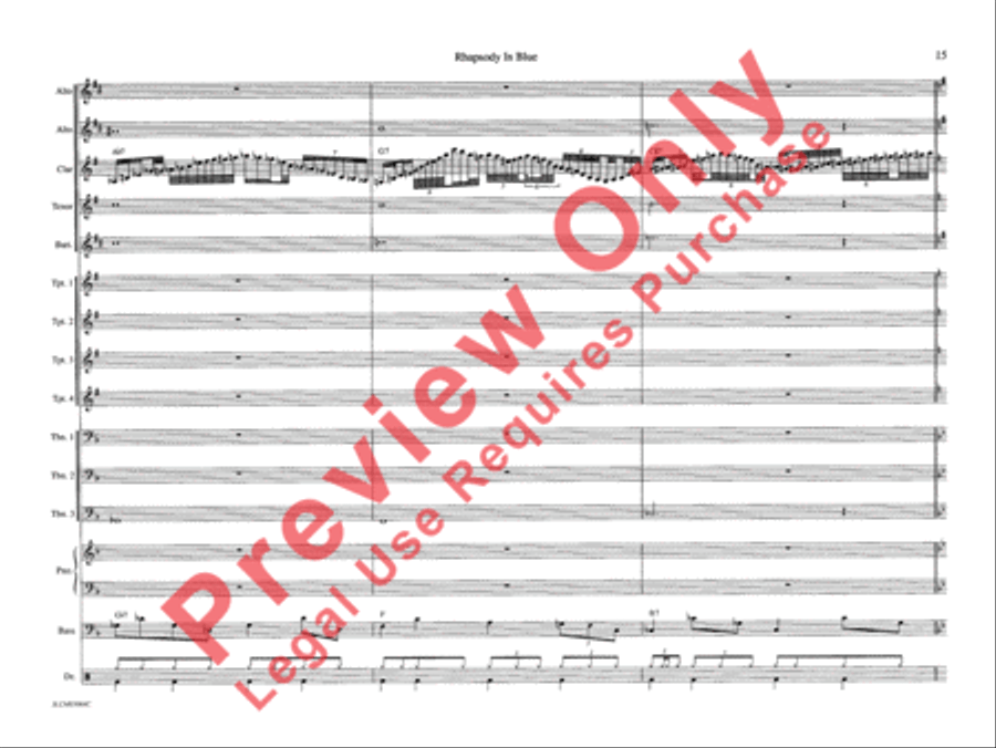 Rhapsody in Blue Rhapsody in Blue Jazz Ensemble scores gallery preview page 22
