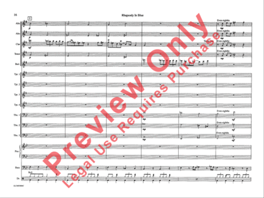 Rhapsody in Blue Rhapsody in Blue Jazz Ensemble scores gallery preview page 23