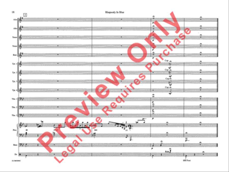 Rhapsody in Blue Rhapsody in Blue Jazz Ensemble scores gallery preview page 25