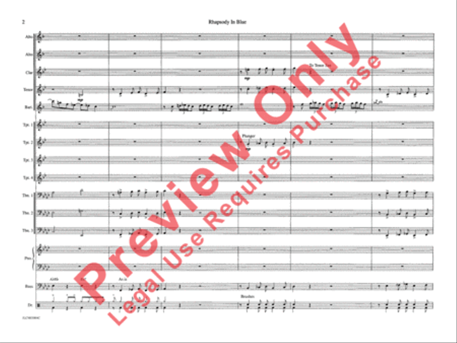 Rhapsody in Blue Rhapsody in Blue Jazz Ensemble scores gallery preview page 9
