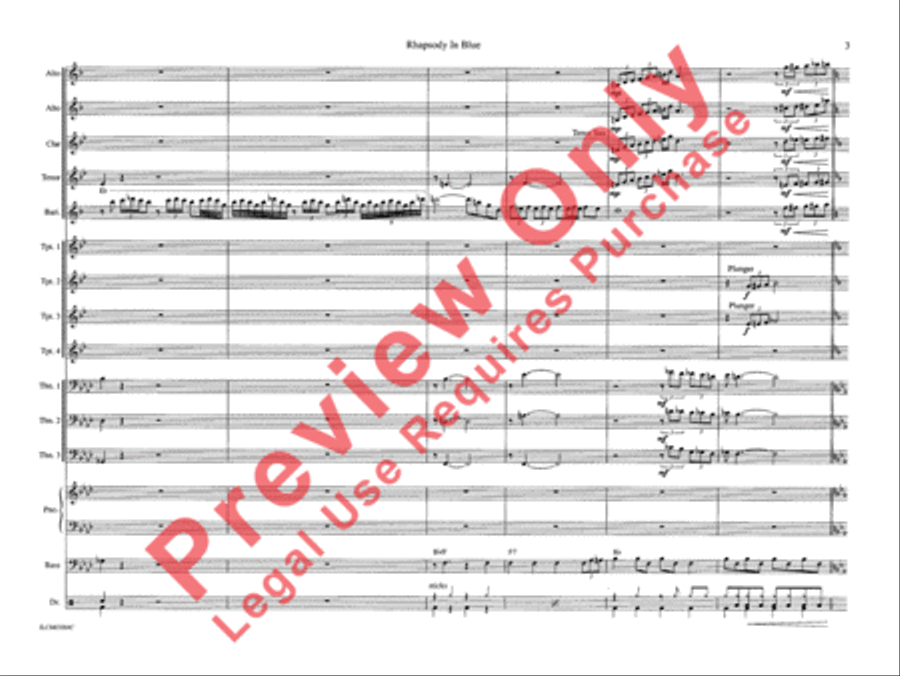 Rhapsody in Blue Rhapsody in Blue Jazz Ensemble scores gallery preview page 10
