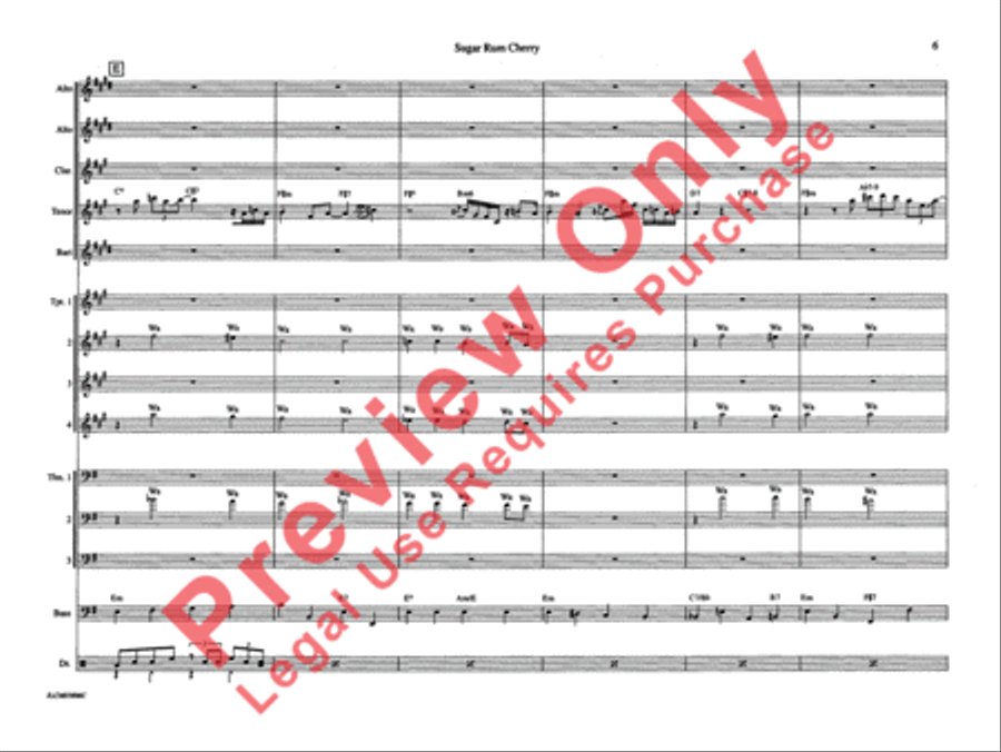 Sugar Rum Cherry (from The Nutcracker Suite) Jazz Ensemble scores gallery preview page 12
