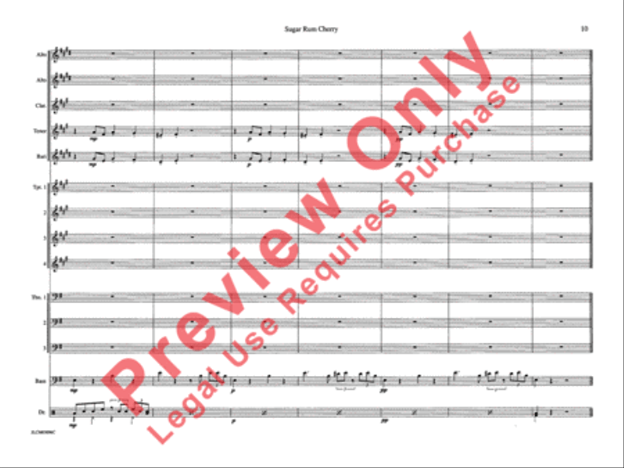 Sugar Rum Cherry (from The Nutcracker Suite) Jazz Ensemble scores gallery preview page 16