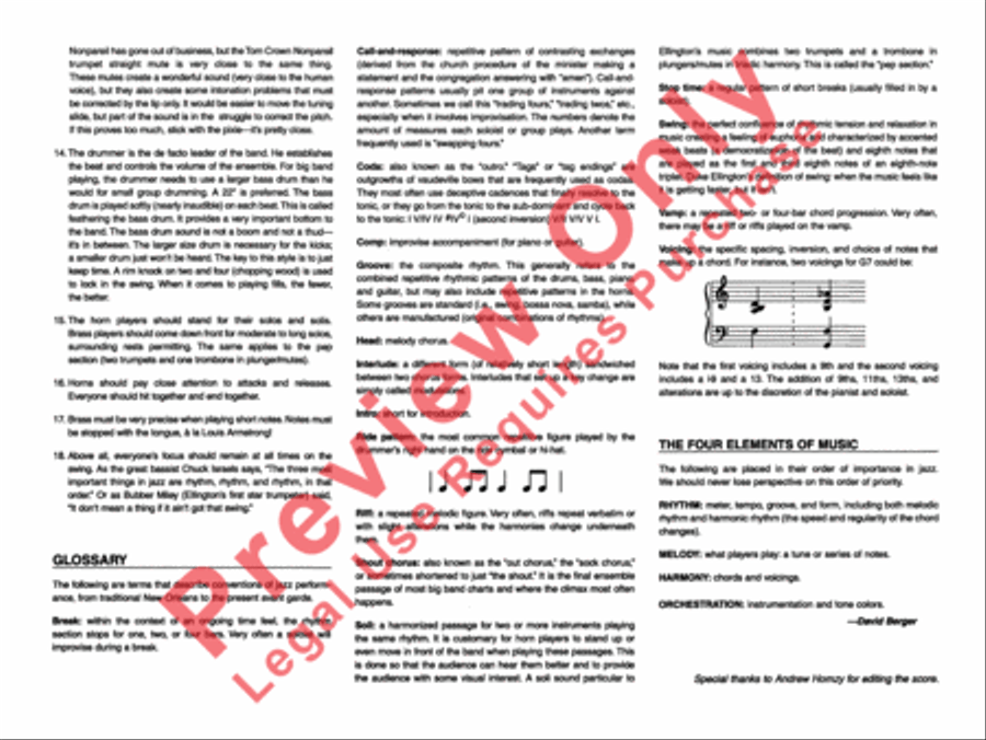 Sugar Rum Cherry (from The Nutcracker Suite) Jazz Ensemble scores gallery preview page 4