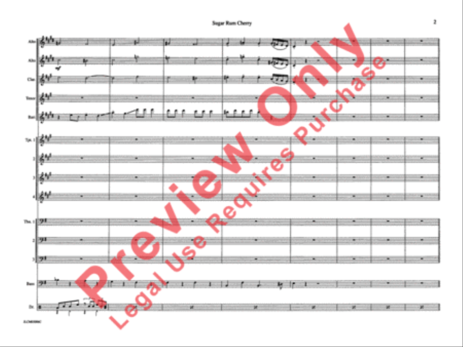 Sugar Rum Cherry (from The Nutcracker Suite) Jazz Ensemble scores gallery preview page 8