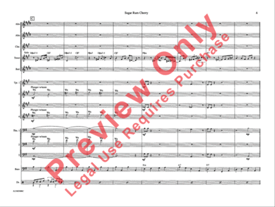 Sugar Rum Cherry (from The Nutcracker Suite) Jazz Ensemble scores gallery preview page 10