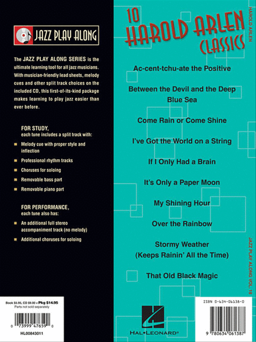 Harold Arlen CD scores gallery preview page 2