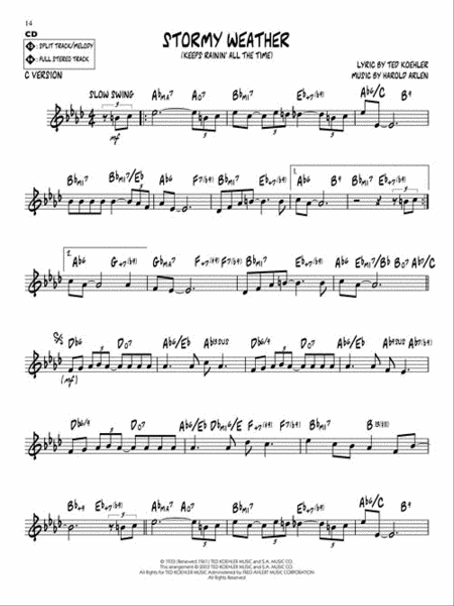 Harold Arlen CD scores gallery preview page 5