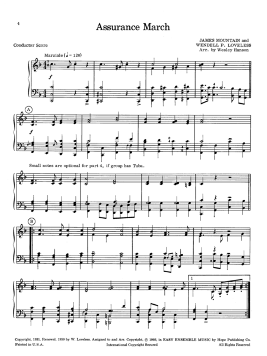 Easy Ensemble Music Set of Parts scores gallery preview page 2