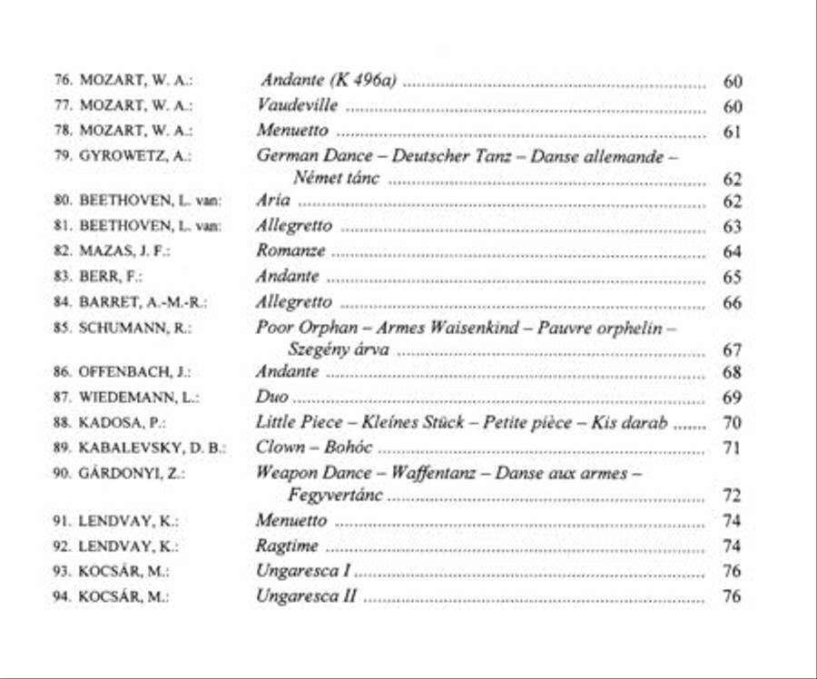 Duets for Clarinet (B-flat) and Bassoon (or Cello) for Beginners Bassoon scores gallery preview page 4