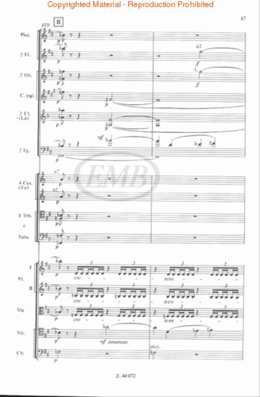 Romeo & Juliet Fantasy and Overture Orchestra scores gallery preview page 3