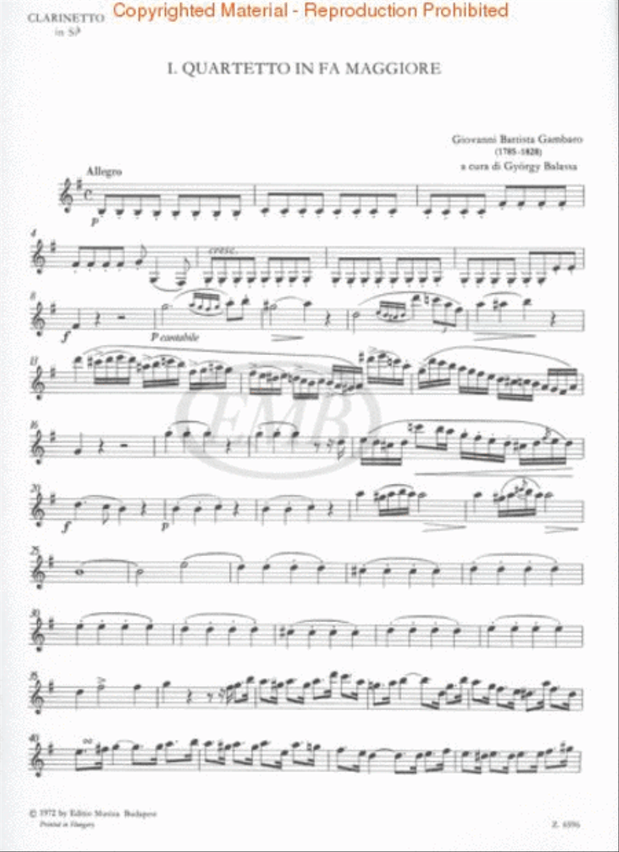 Quartet in F for Flute, Clarinet, Horn, Bassoon Woodwind Quartet scores gallery preview page 2