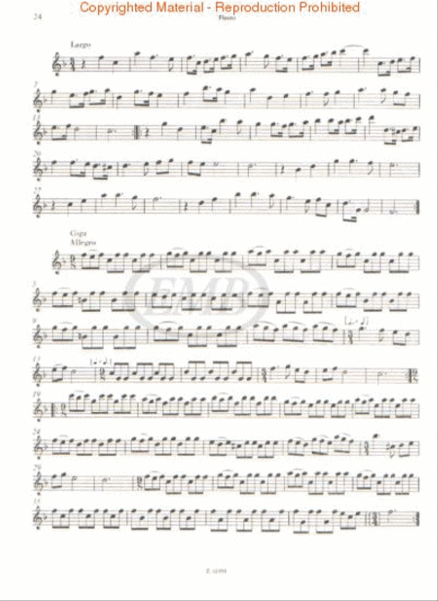 12 Sonatas for Recorder (or Flute) and Basso Continuo Flute scores gallery preview page 2