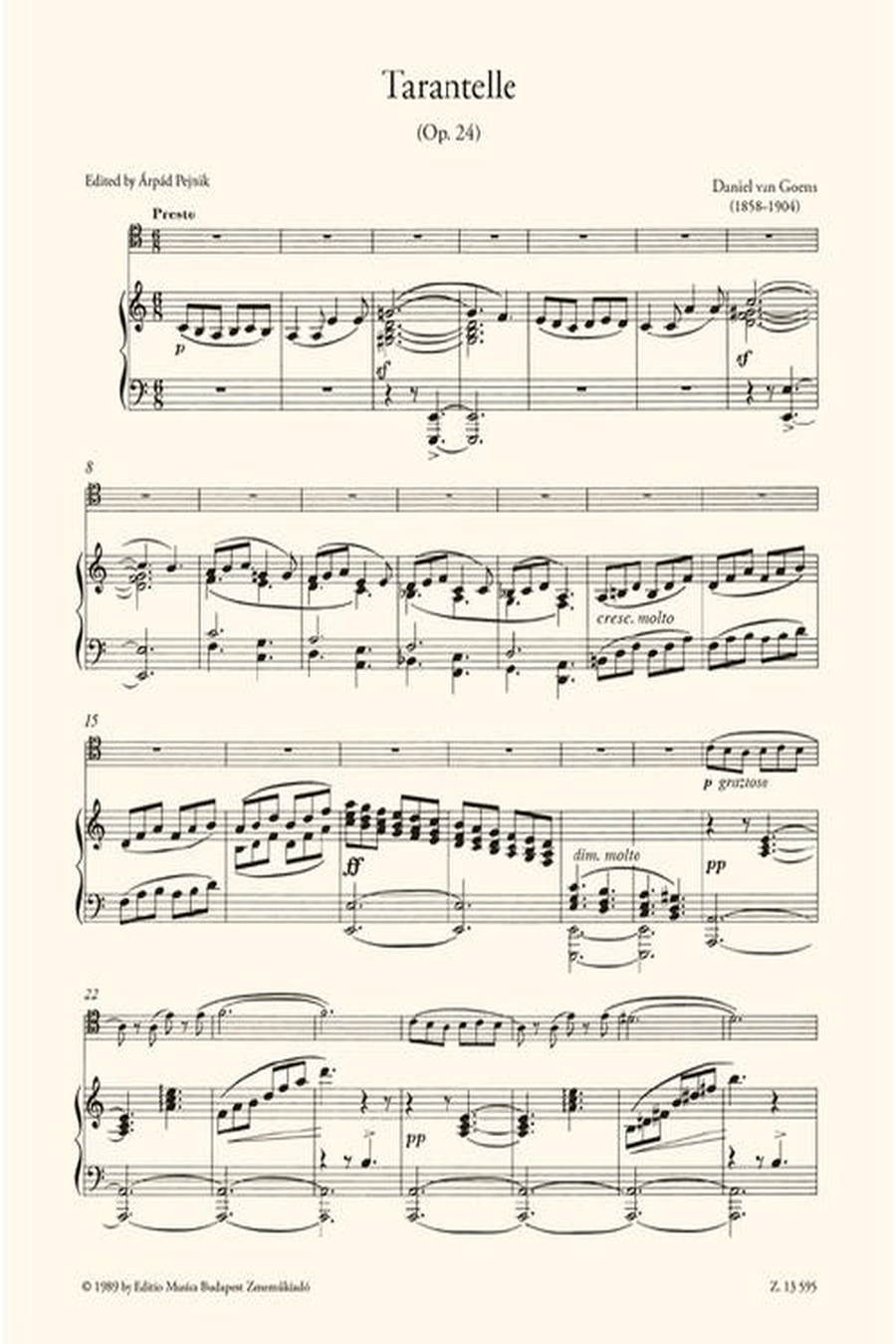 Tarantelle, Op. 24 Piano Accompaniment scores gallery preview page 3