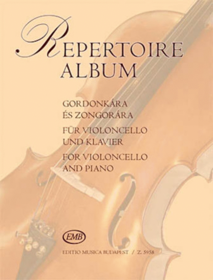 Repertoire Album Piano Accompaniment scores gallery preview page 1