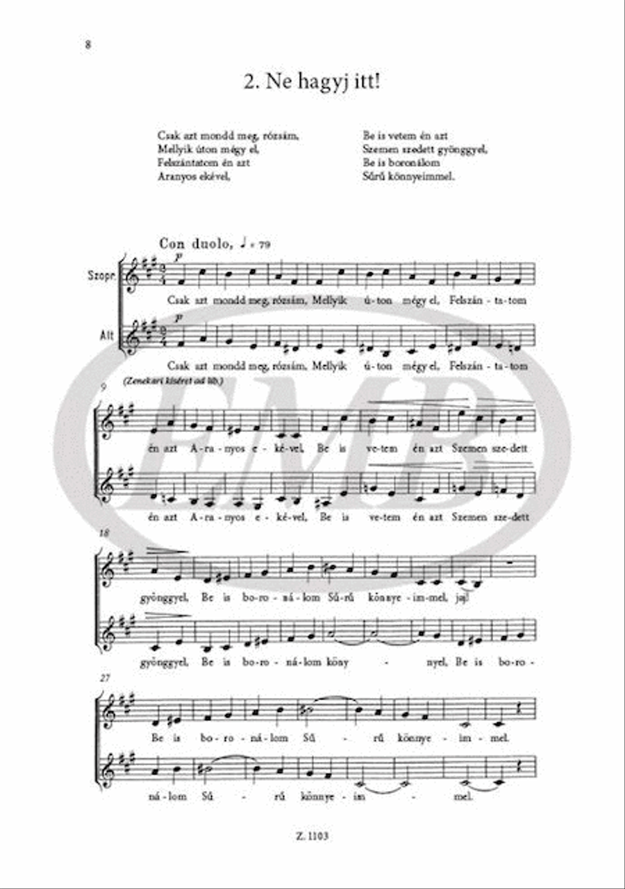 Choral Works for Children's and Female Voices Women's Choir scores gallery preview page 2