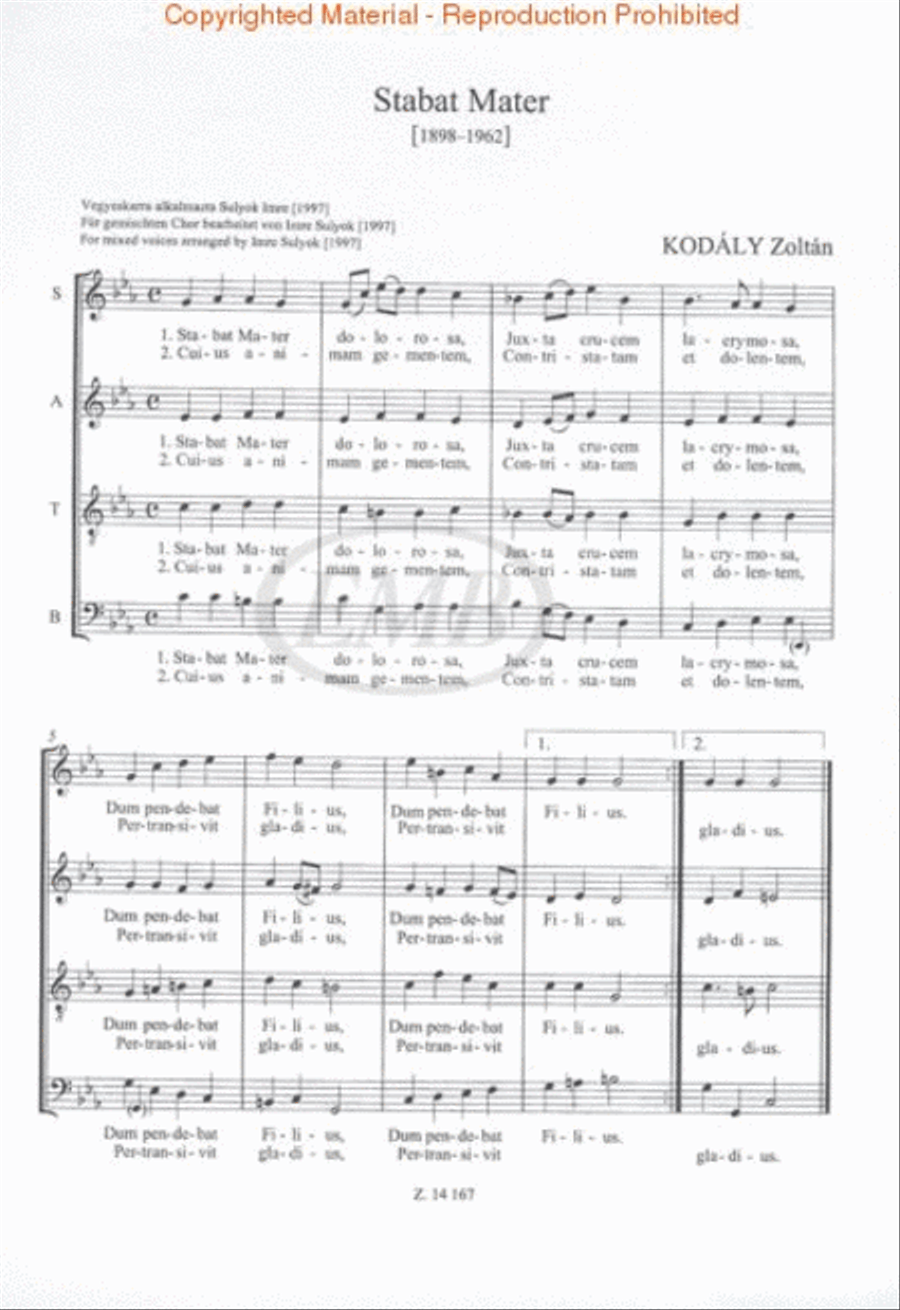 Stabat Mater 4-Part scores gallery preview page 3