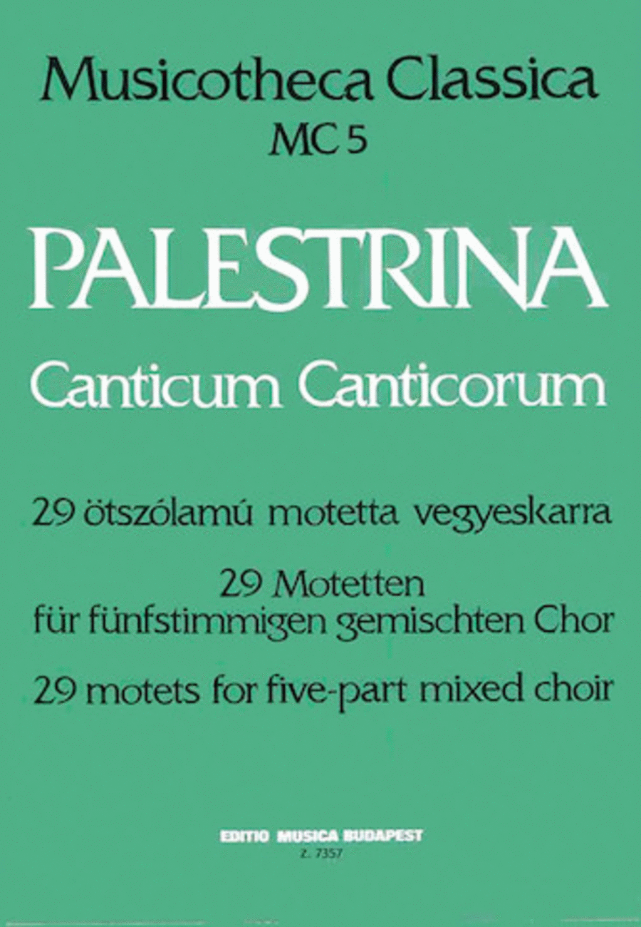 Canticum Canticorum SATTB scores gallery preview page 1