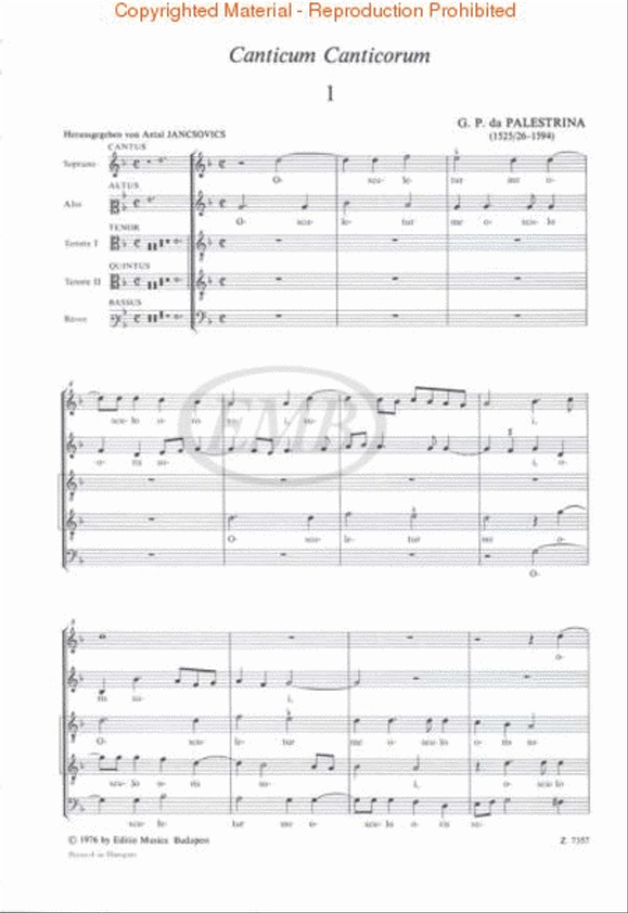 Canticum Canticorum SATTB scores gallery preview page 2