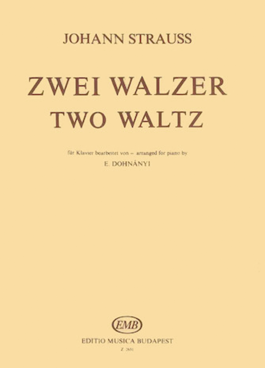 Two Waltzes (Schatz Walzer, Du und Du) Piano Solo scores gallery preview page 1