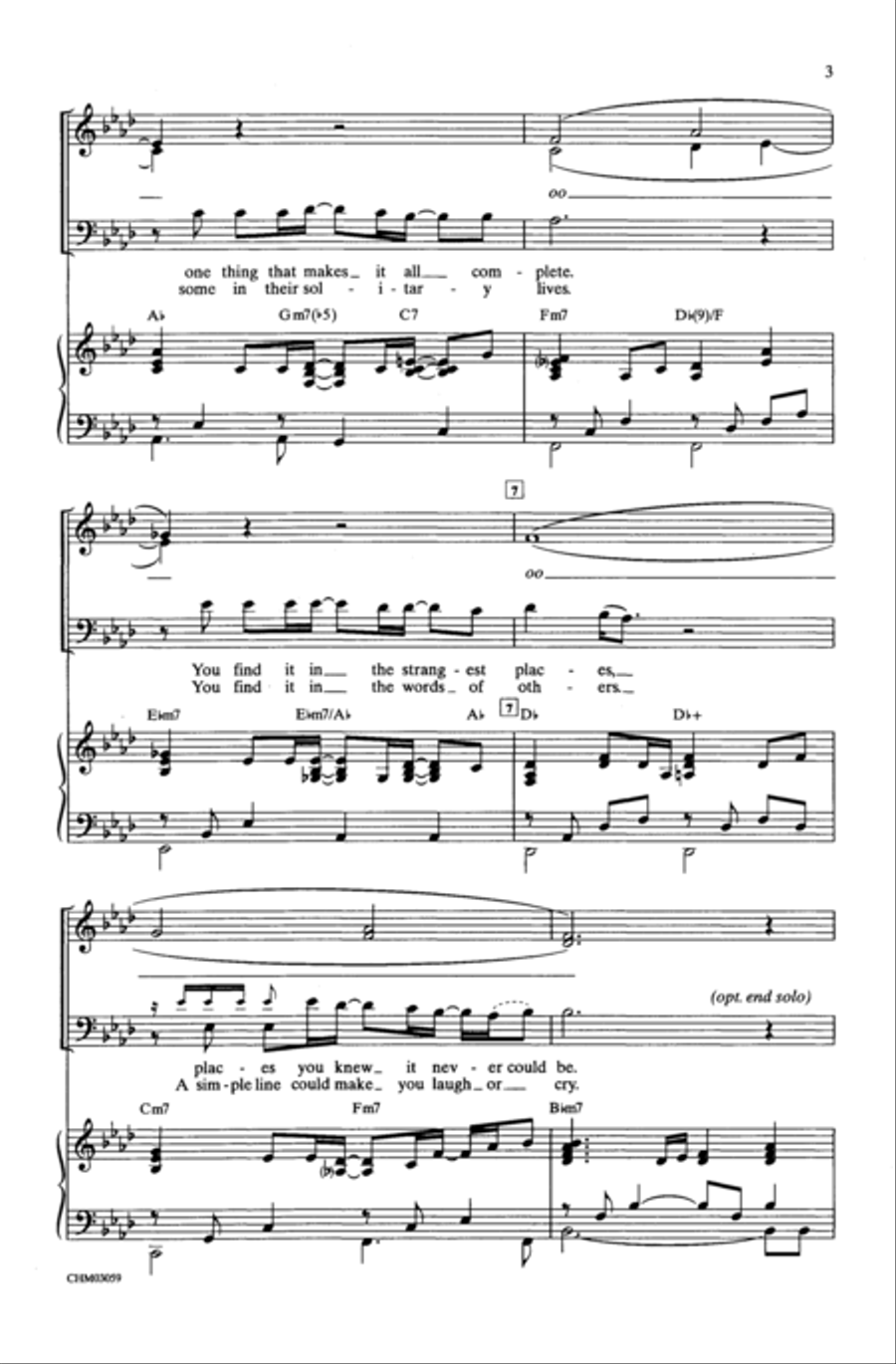 Flying Without Wings Choir scores gallery preview page 3