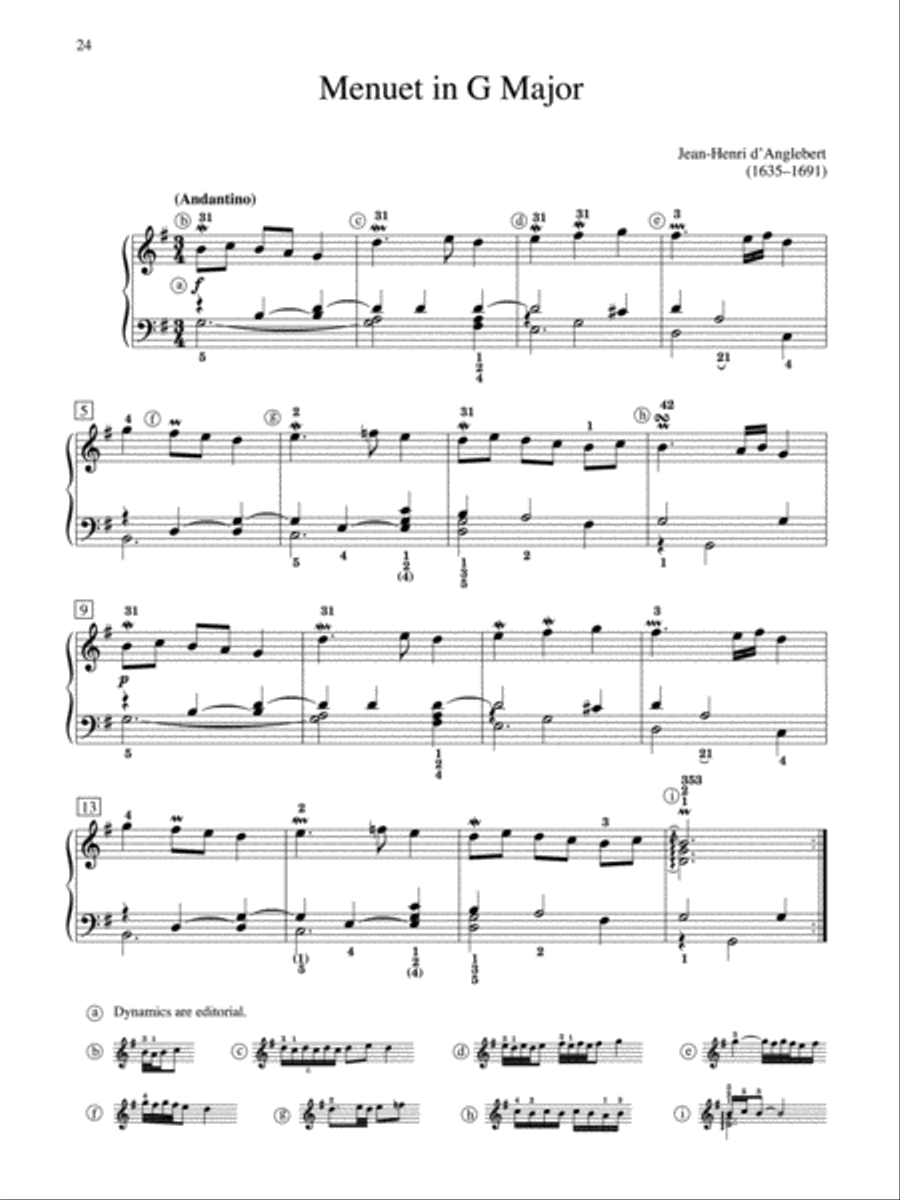 Anthology of Baroque Keyboard Music with Performance Practices in Baroque Keyboard Music (with Bonus Lecture on Baroque Dance) Piano Solo scores gallery preview page 2