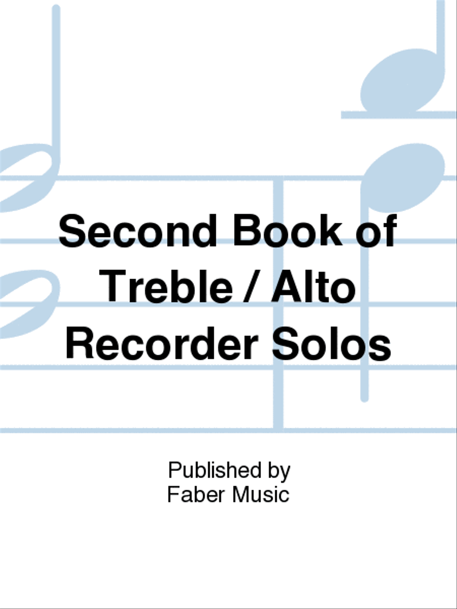 Second Book of Treble / Alto Recorder Solos Alto Recorder scores gallery preview page 1