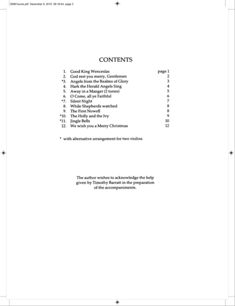 Violin Carol Time Violin Carol Time Violin Solo scores gallery preview page 2