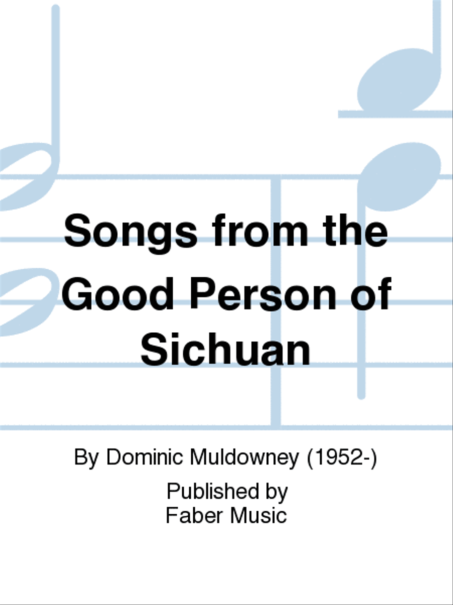 Songs from the Good Person of Sichuan Voice scores gallery preview page 1