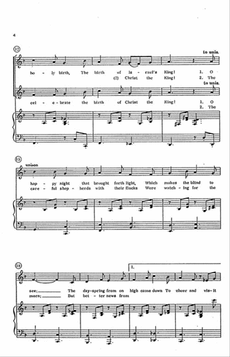 Awake, My Soul, Awake, My Tongue 2-Part scores gallery preview page 3
