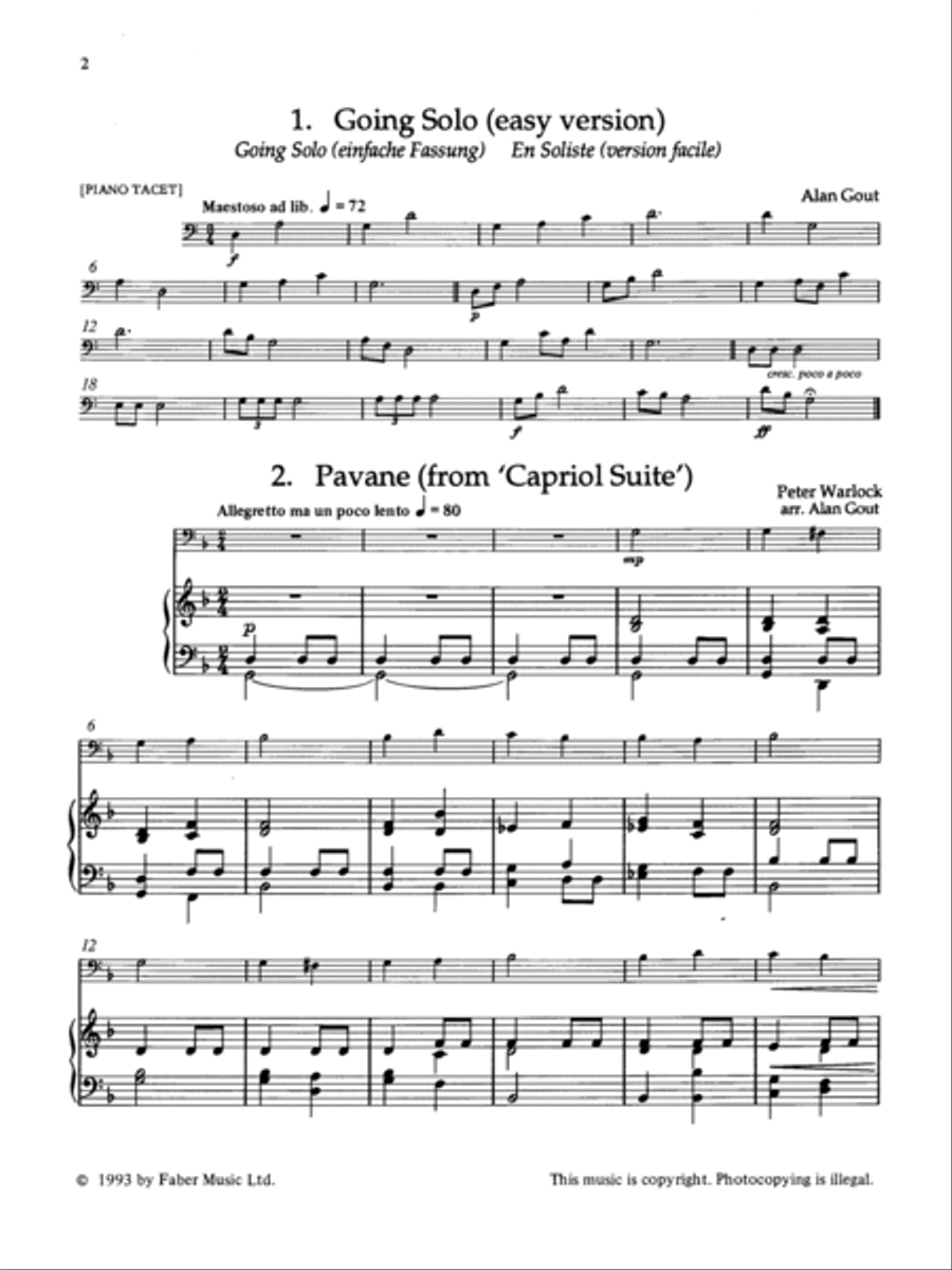 Going Solo -- Trombone Going Solo -- Trombone Baritone Horn scores gallery preview page 2