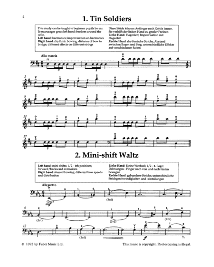 Superstudies for Cello, Book 2 Piano Accompaniment scores gallery preview page 2