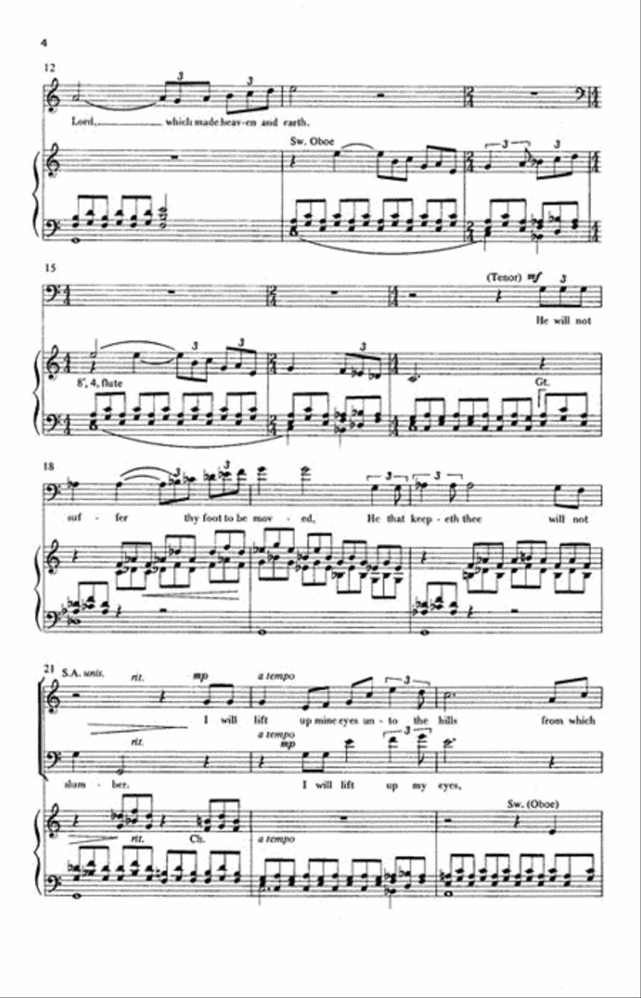 Psalm 121 Psalm 121 4-Part scores gallery preview page 3