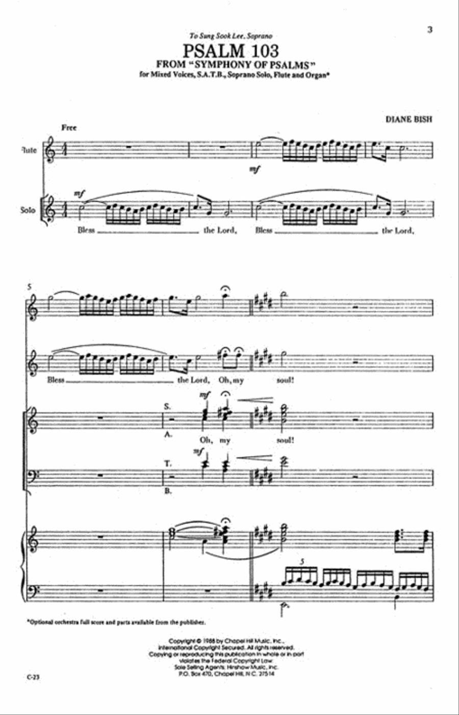 Psalm 103 Psalm 103 4-Part scores gallery preview page 2
