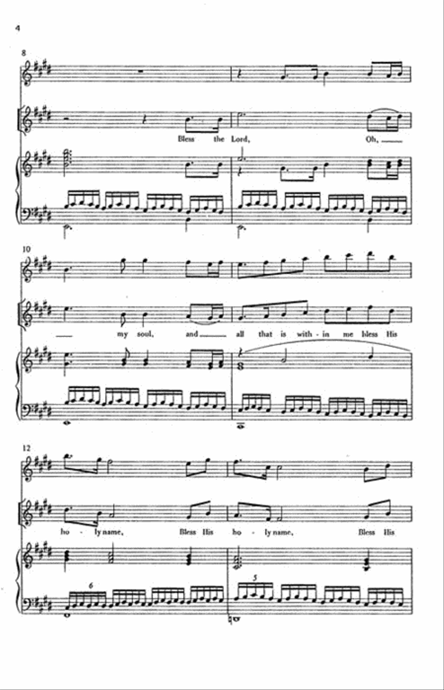 Psalm 103 Psalm 103 4-Part scores gallery preview page 3