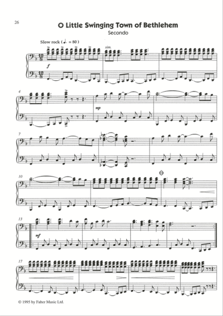 Christmas Jazzin' About for Piano Duet Small Ensemble scores gallery preview page 3