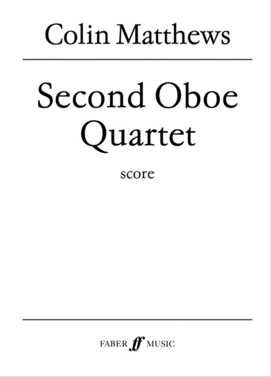 Oboe Quartet No. 2 Oboe scores gallery preview page 1