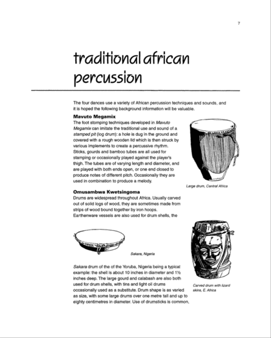 Beat It! African Dances Beat It! African Dances Percussion scores gallery preview page 2