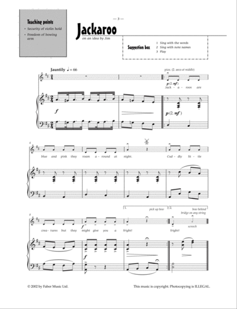 Jackaroo for Violin Jackaroo for Violin Violin Solo scores gallery preview page 2
