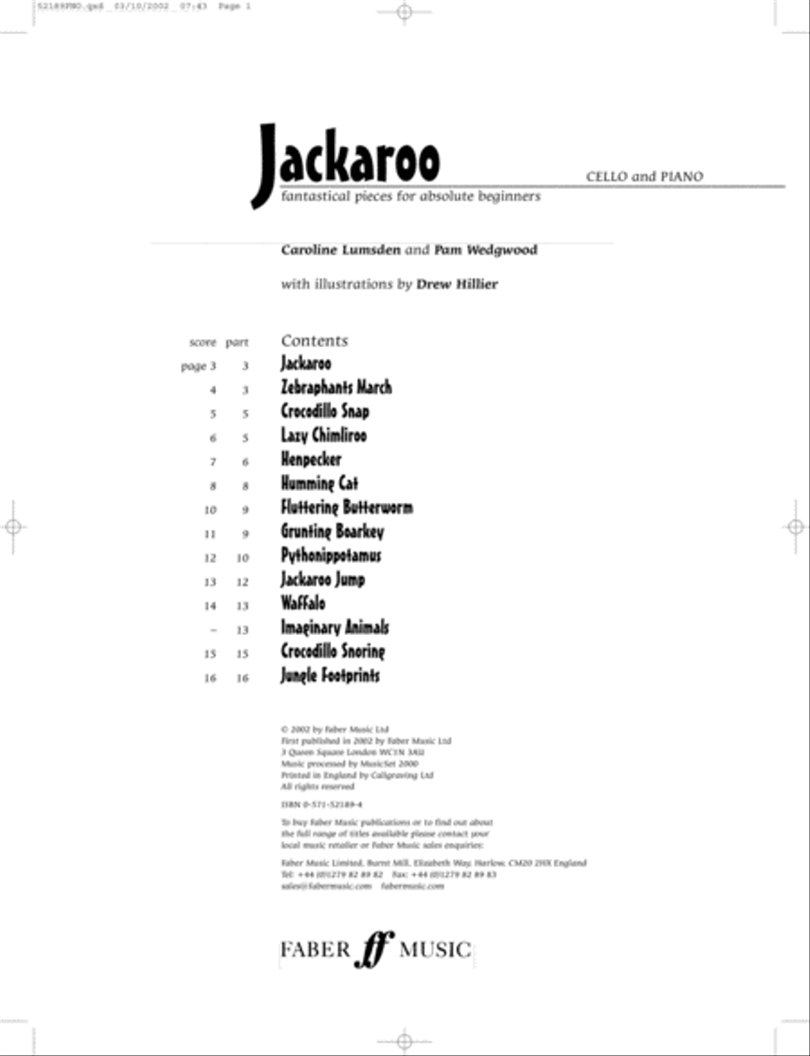 Jackaroo for Cello Jackaroo for Cello Piano Accompaniment scores gallery preview page 2