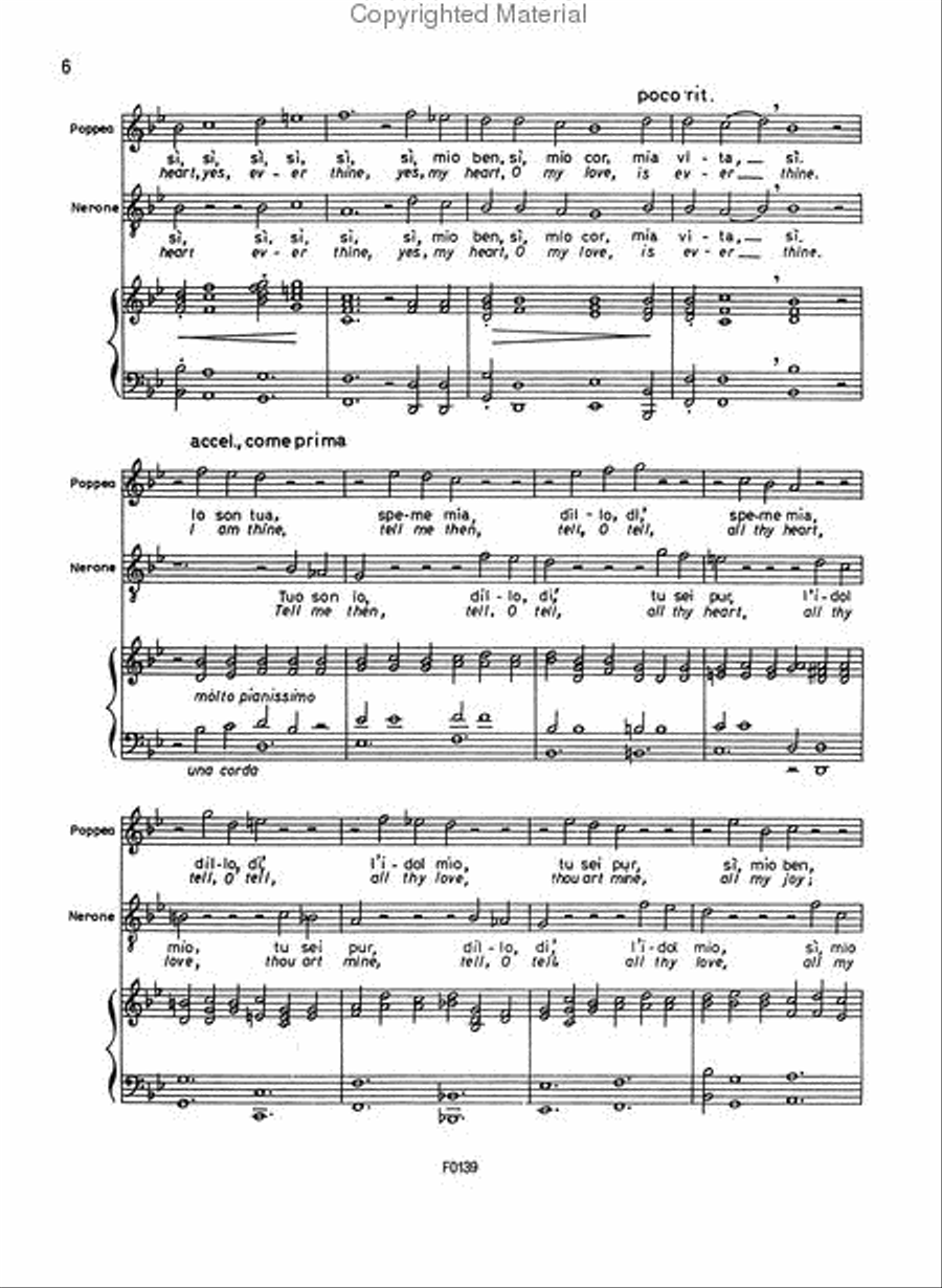 Love Duet (from Poppea) Voice scores gallery preview page 3
